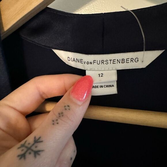 Diane Von Furstenberg Margot Long Sleeve Wrap Style Jumpsuit - Picture 11 of 15